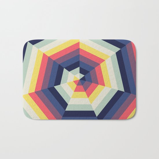 Heptagon Quilt 2 Bath Mat