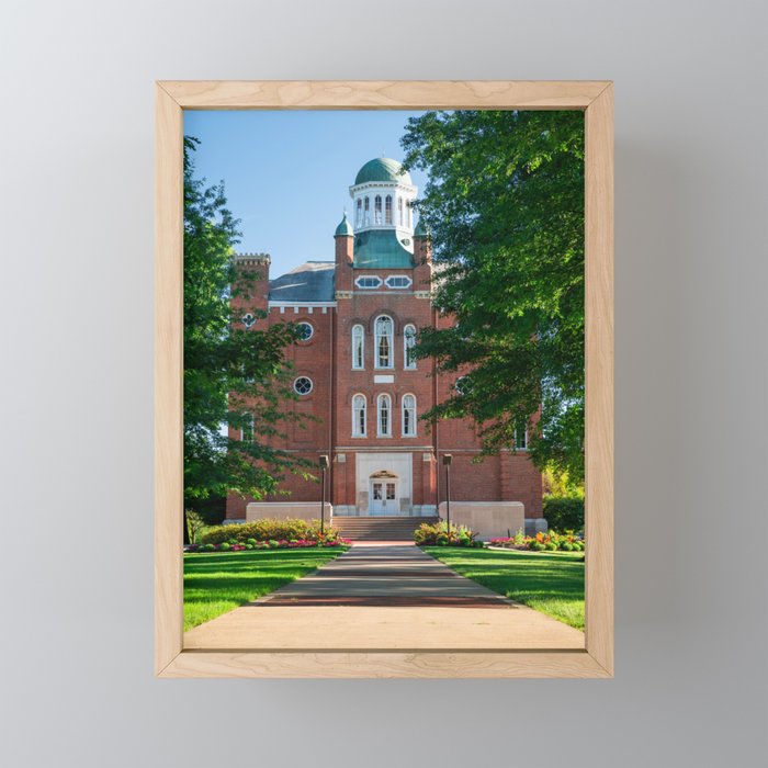 Walkway To Mount Union Chapman Hall - Alliance Ohio Framed Mini Art Print
