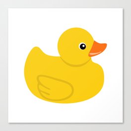 Yellow rubber duck Canvas Print