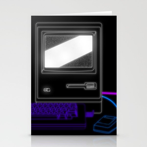 RETRO COMPUTER_GLITCHING Stationery Cards
