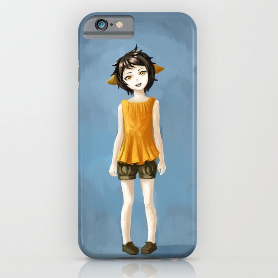 Girl in shorts iPhone & iPod Case
