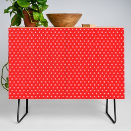 Tiny Stars Pattern Red Credenza