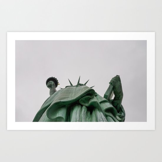 A Lady in green - NYC Art Print