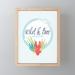Wild & Free Framed Mini Art Print