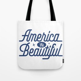 America the Beautiful - Blue Tote Bag