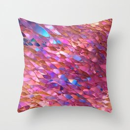 Glitter Popular Opal Holographic Collection Throw Pillow