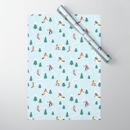 Snowboarding Girls Wrapping Paper