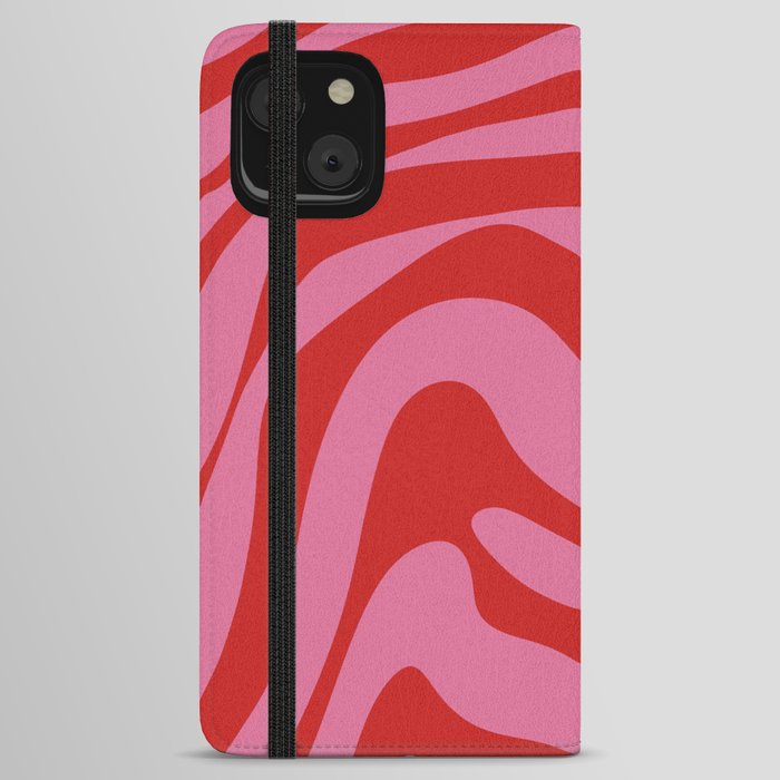 29 Abstract Liquid Swirly Shapes 220802 Valourine Digital Design  iPhone Wallet Case