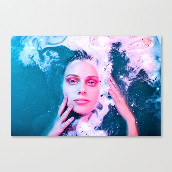 She Comes from the Sea Canvas Print