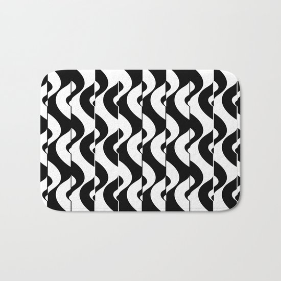 OpArt Waves Bath Mat