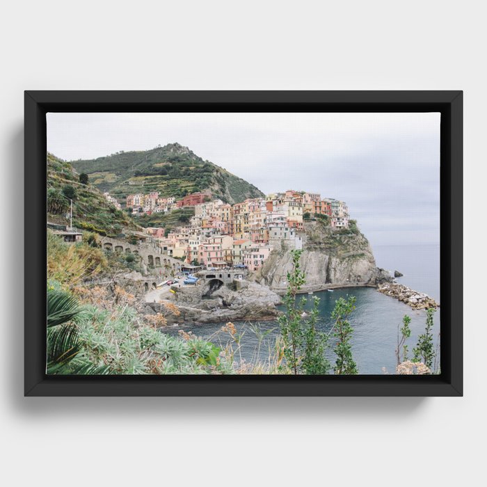 Manarola, Cinque Terre, Italy Framed Canvas