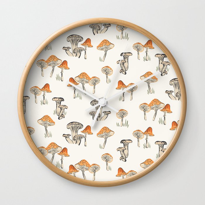 Little Mushrooms - Spice Wall Clock