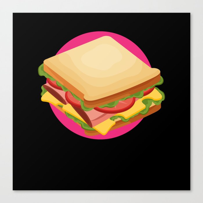 Sandwich Fast Food Canvas Print