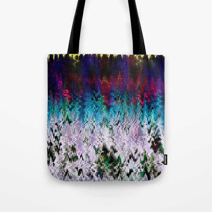 Electric Zigzag Tote Bag