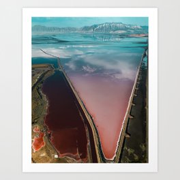 Great Salt Lake Flat, Utah Art Print