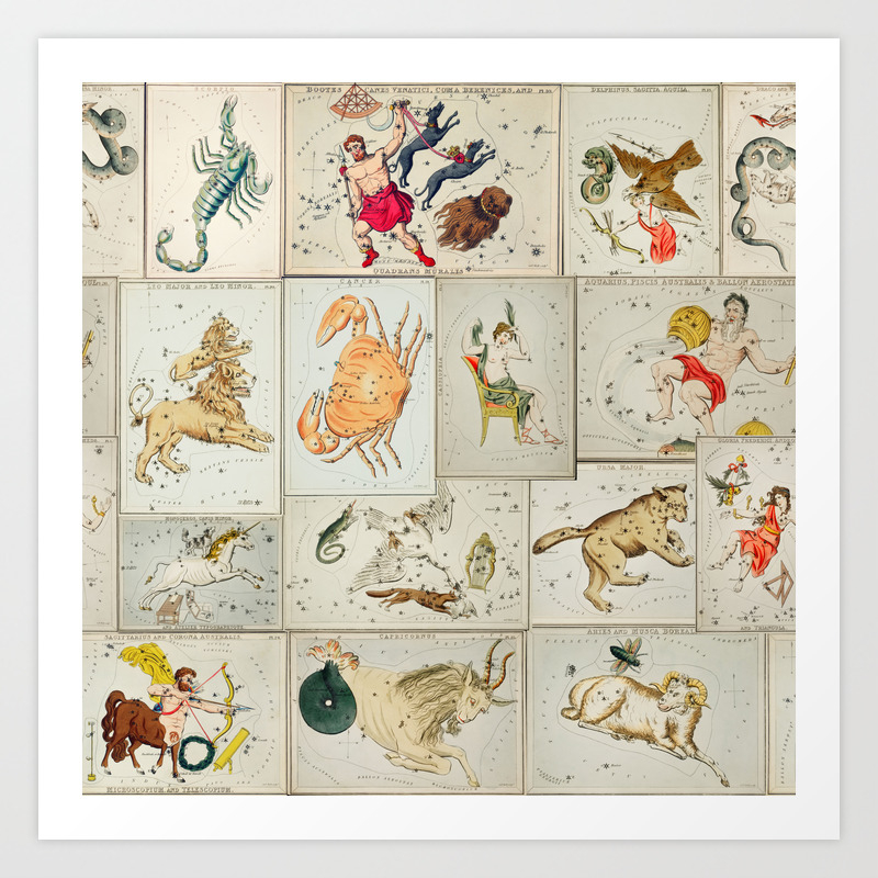 Ancient Constellations Art Print by Vickn | Society6