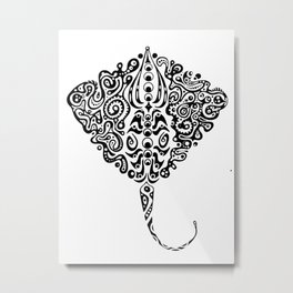 Stingray Metal Print | Design, Abstract, Aaronfrost, Drawing, Aaronfrostdesign, Ink Pen, Stingray, Frostworksdesign, Frostworks, Abstractart 