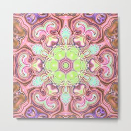 Star Flower of Symmetry 704 Metal Print | Graphic, Kaleidoscope, Trippy, Bohemian, Graphicdesign, Psychedelic, Floral, Flower, Symmetry, Symmetrical 