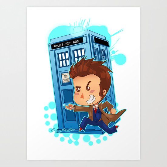 Allons-y!!!!! Art Print