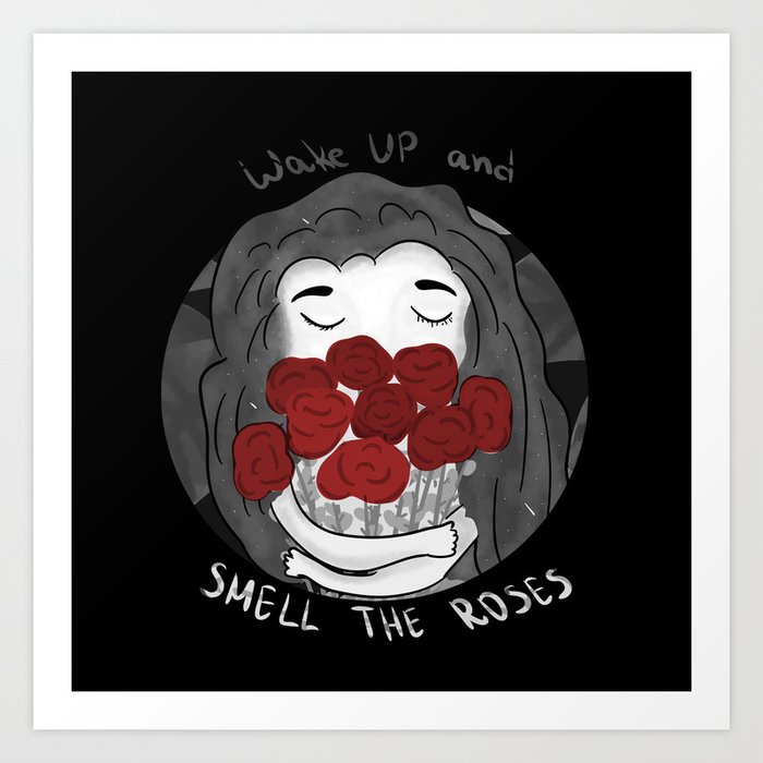 wake up and smell the roses tee