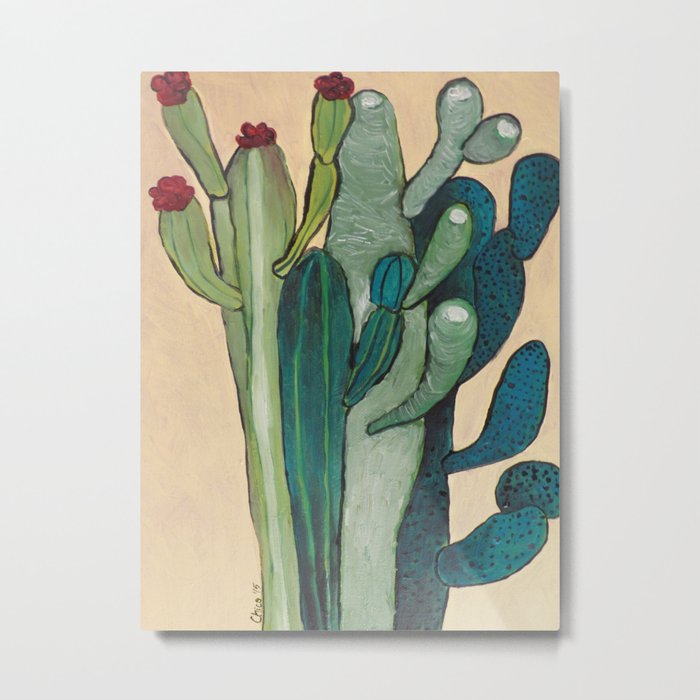 Mexican Cactus Metal Print