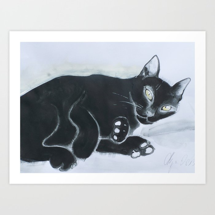 Jinn Cat Art Print By Cat 'artic 