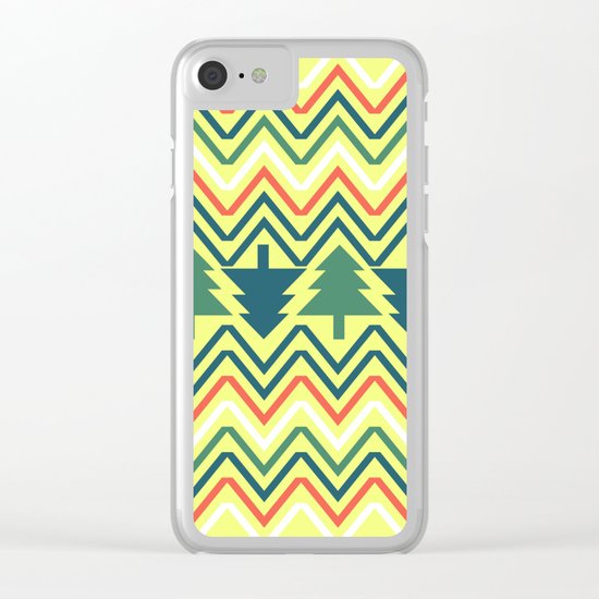Christmas trees Clear iPhone Case