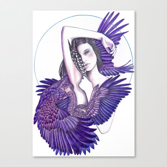 Eagle Woman Canvas Print