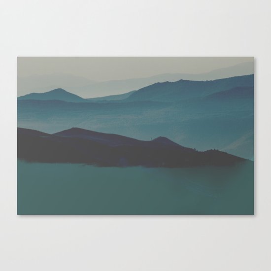 Blue valley Canvas Print