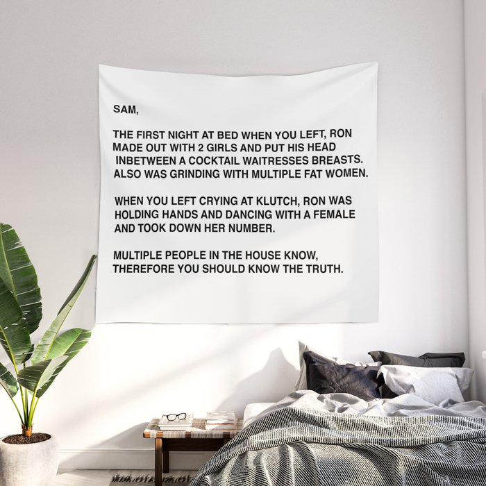 Jersey shore clearance letter tapestry