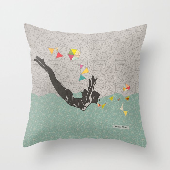 Relax Mom Throw Pillow