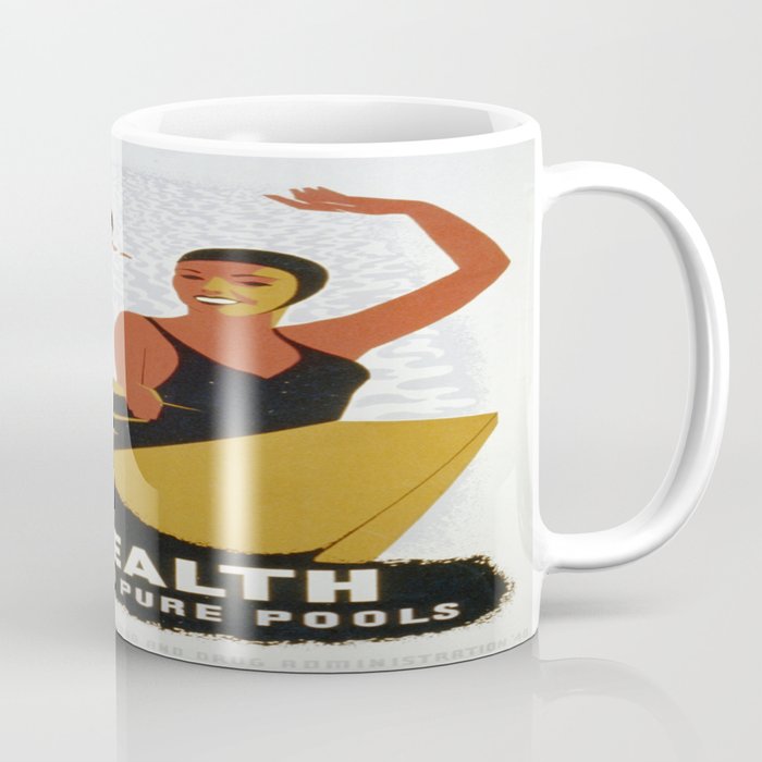 Vintage poster - Swim for Health Coffee Mug