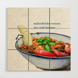 La Cuisine Fusion - Malandrinho Tomato Rice with Banana Wood Wall Art