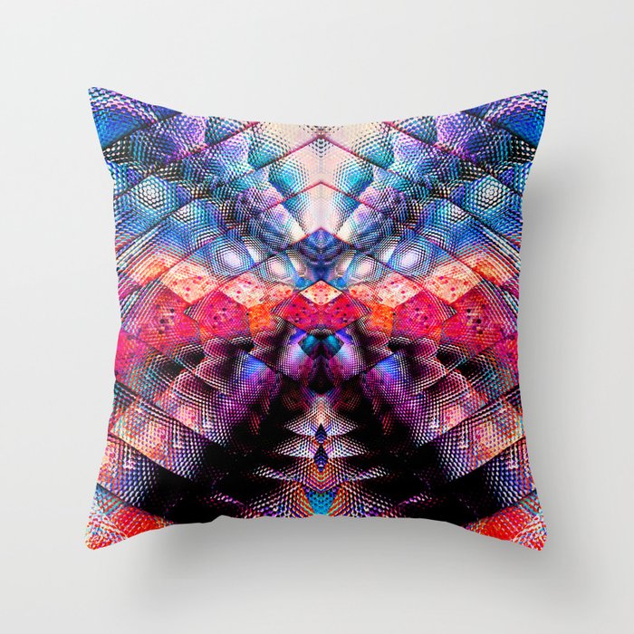 abstract diamond Throw Pillow