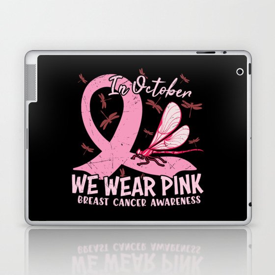 In October We Wear Pink Breast Cancer Laptop & iPad Skin