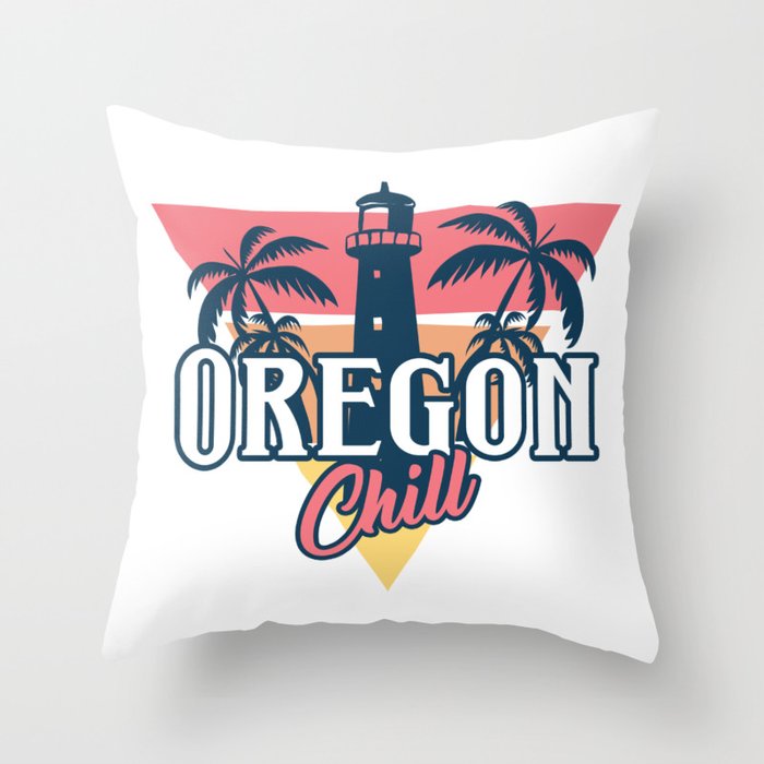 Oregon chill Throw Pillow