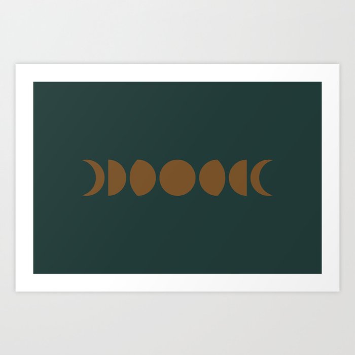 Minimal Moon Phases V Art Print