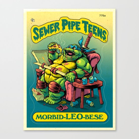 SEWER PIPE TEENS: Morbid-LEO-bese Canvas Print