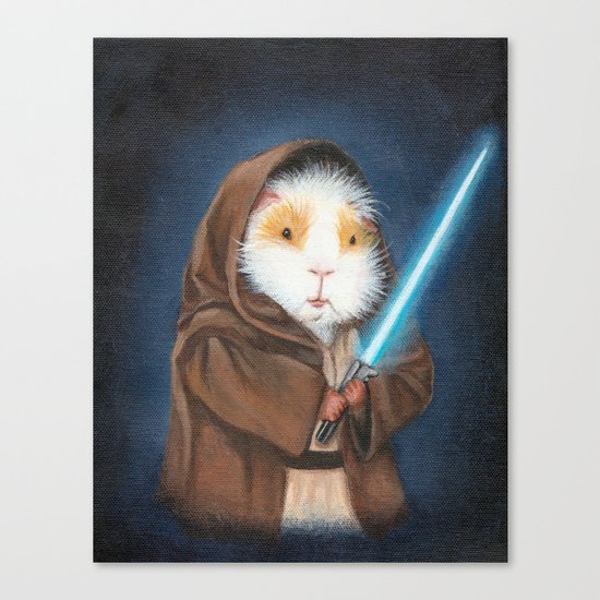 Jedi Guinea Pig Canvas Print