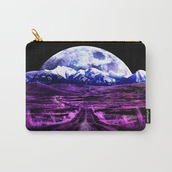Highway to Eternity (moon mountain) Fuchsia Carry-All Pouch