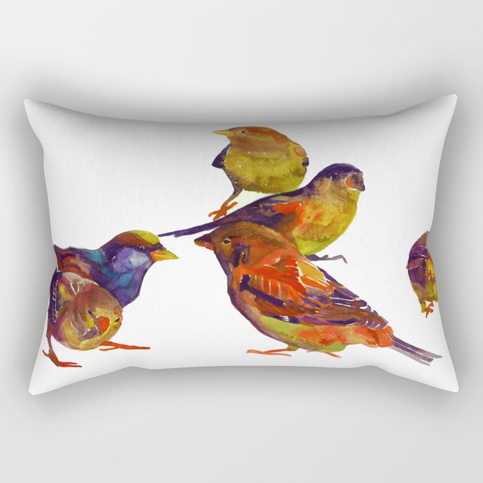 Sparrows Rectangular Pillow