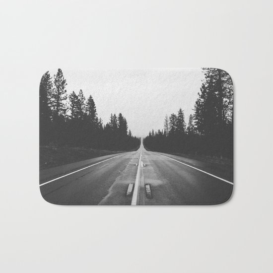Grey road Bath Mat