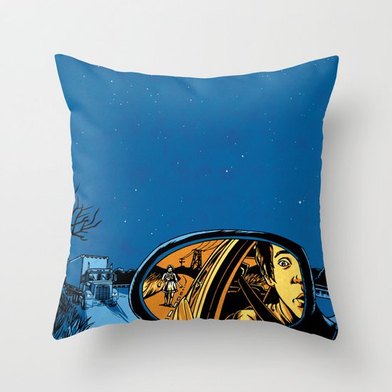 Night Drive Throw Pillow
