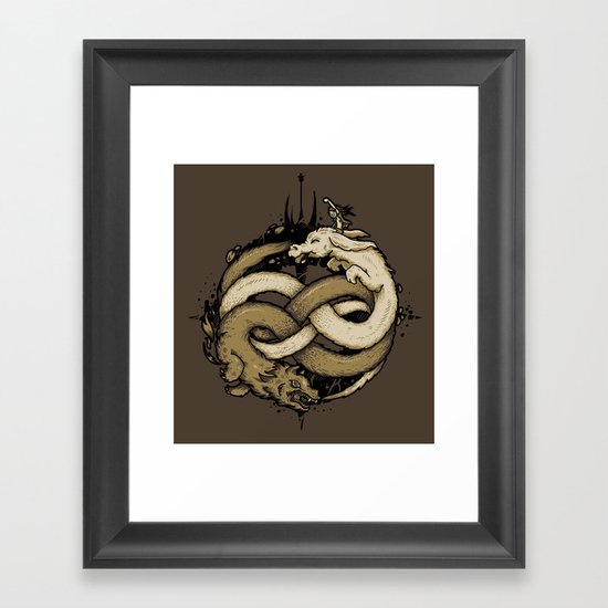NEVERENDING FIGHT Framed Art Print