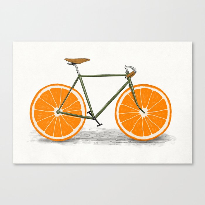Zest (Orange Wheels) Canvas Print