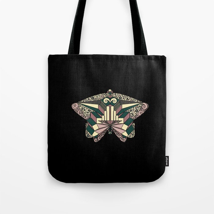 'Art Deco night butterfly' Tote Bag