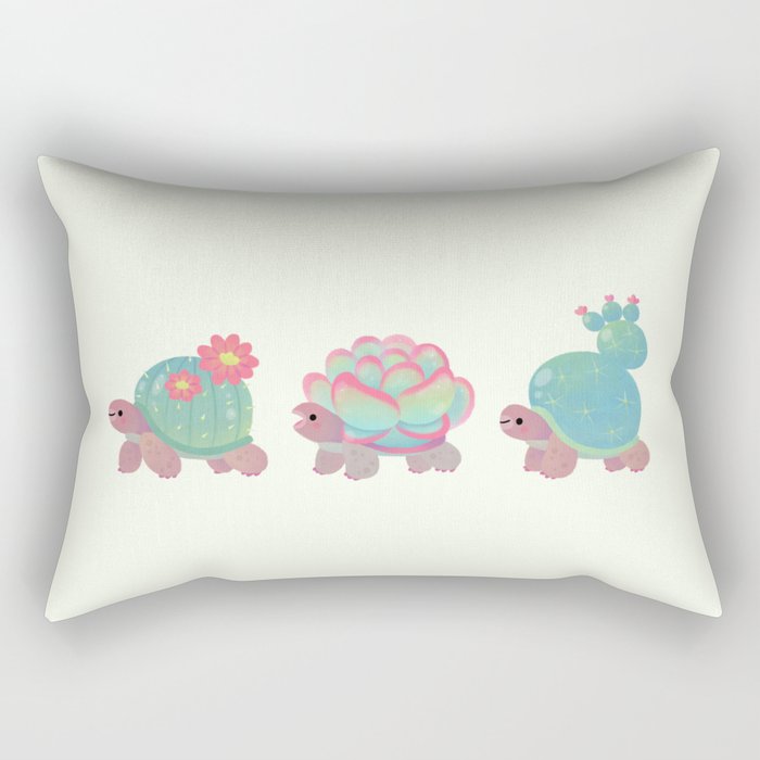Cactus tortoise Rectangular Pillow