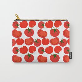 Tomato Harvest Carry-All Pouch | Vine, Pattern, Illustration, Painting, Cooking, Eat, Fresh, Garden, Farm, Leannesimpson 