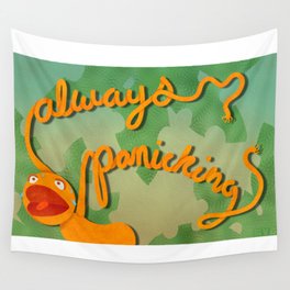 Always Panicking Puppet Wall Tapestry