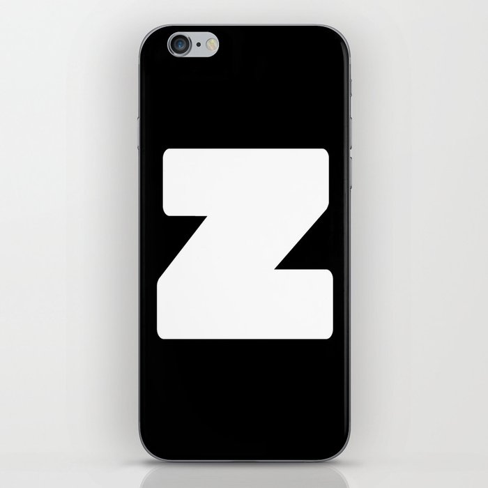 z (White & Black Letter) iPhone Skin